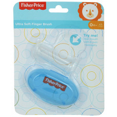 Fisher-Price Silicone Finger Brush with Case Blue (1016400)